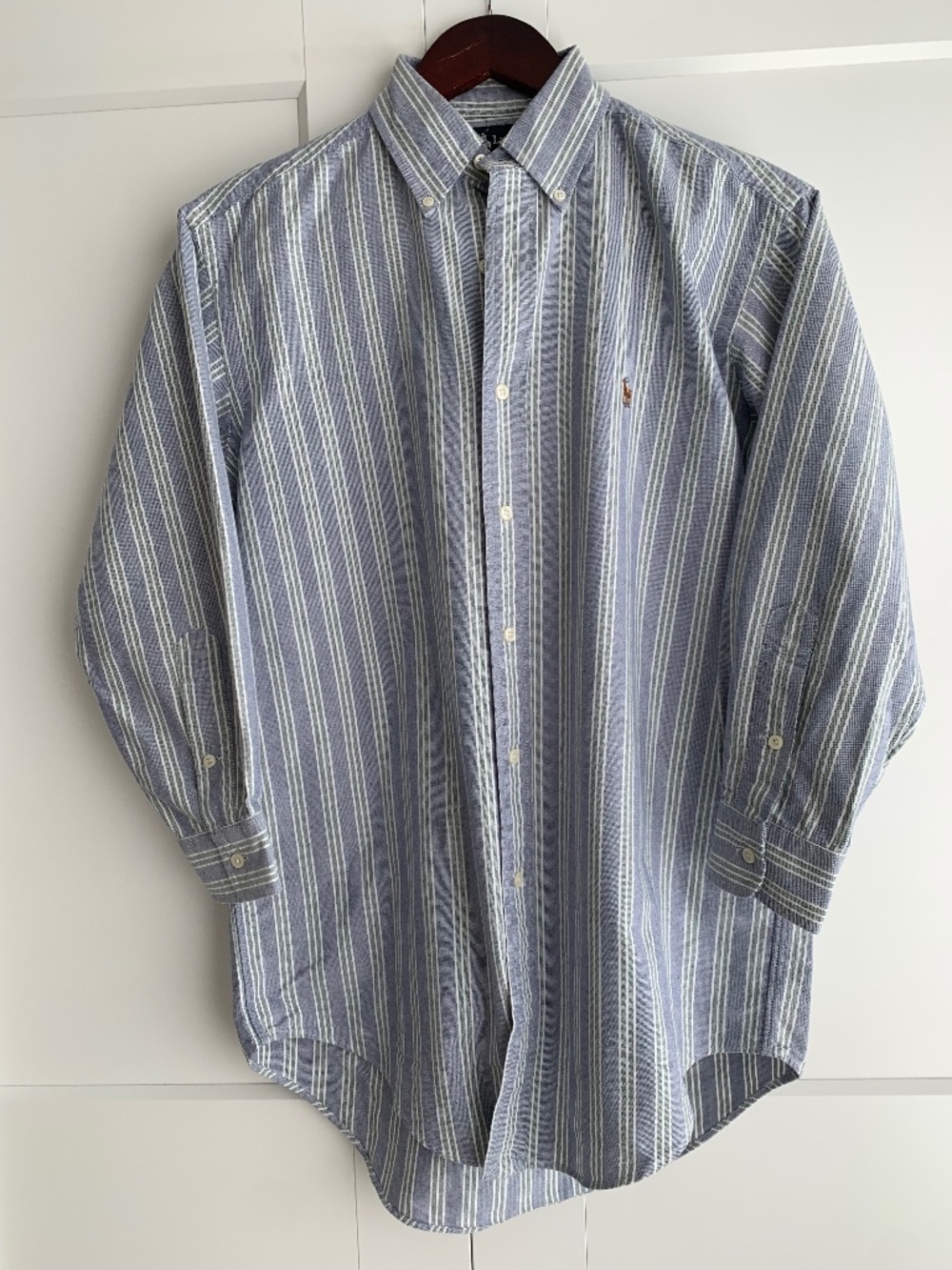 Ralph Lauren L/S Men's Button Up Shirt Yarmouth 100% cotton 14 ½ -31 fits XS